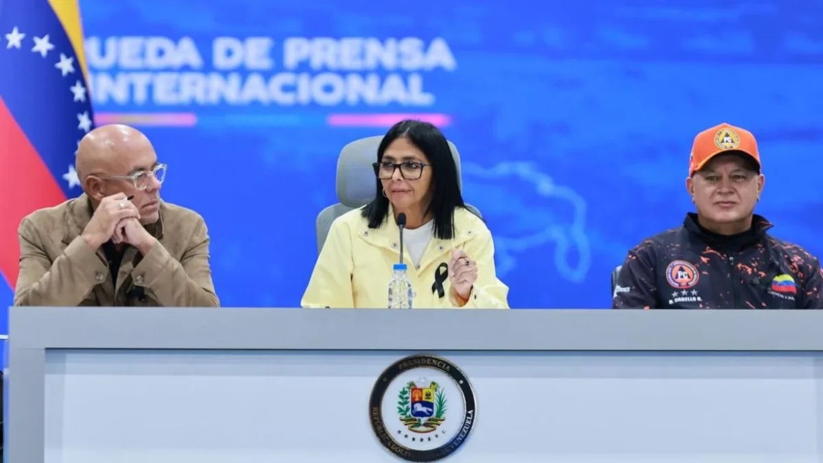La presindenta interina de Venezuela, Delcy Rodríguez, agradece el apoyo de México tras sismos.