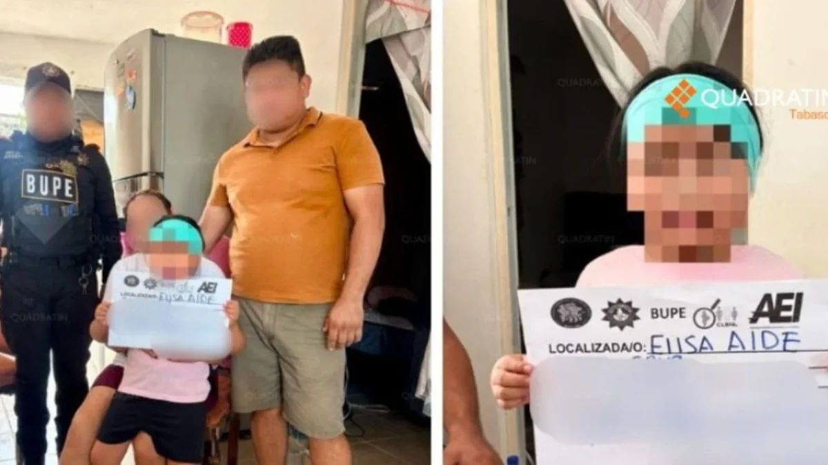 Hallan en NL a niña robada en la pandemia en Tabasco