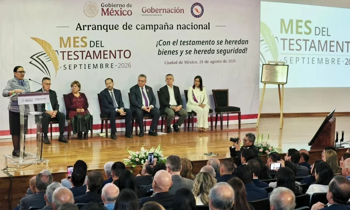 Este viernes dio inicio la Jornada Nacional 'Septiembre, mes del testamento' que busca proteger el patrimonio familiar y dar certeza jurídica