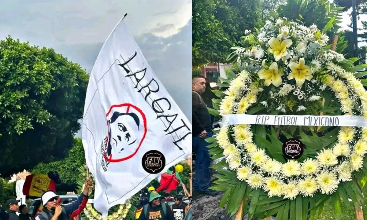 Aficionados del Atlético Morelia se manifestaron con ataúdes y coronas fúnebres para protestar contra la desaparición del ascenso y descenso en el futbol mexicano.