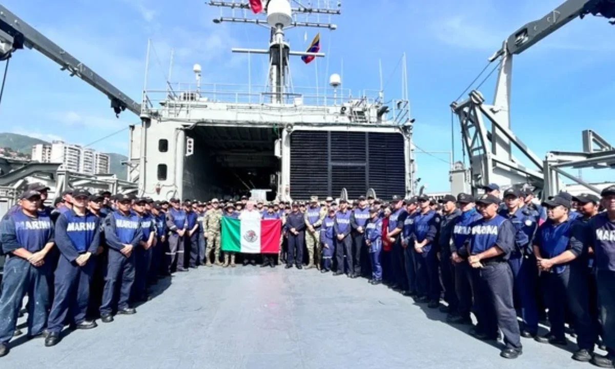 Los buques ARM “Papaloapan” y ARM “Huasteco” trasladaron más de 718 toneladas de ayuda humanitaria de México a Venezuela