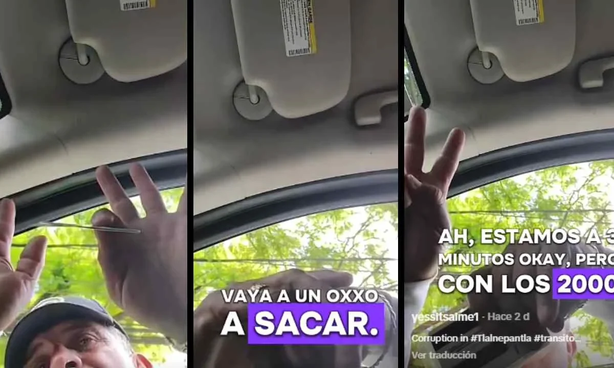 Despiden a policía municipal de Tlalnepantla tras exigir 'mordida' a automovilista extranjera.