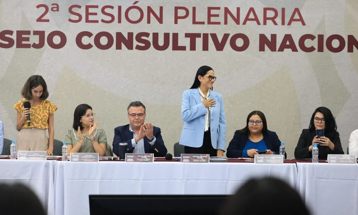 Ariadna Montiel Reyes, presidenta nacional de Morena, encabezó la Segunda Sesión Plenaria del Consejo Consultivo del partido.