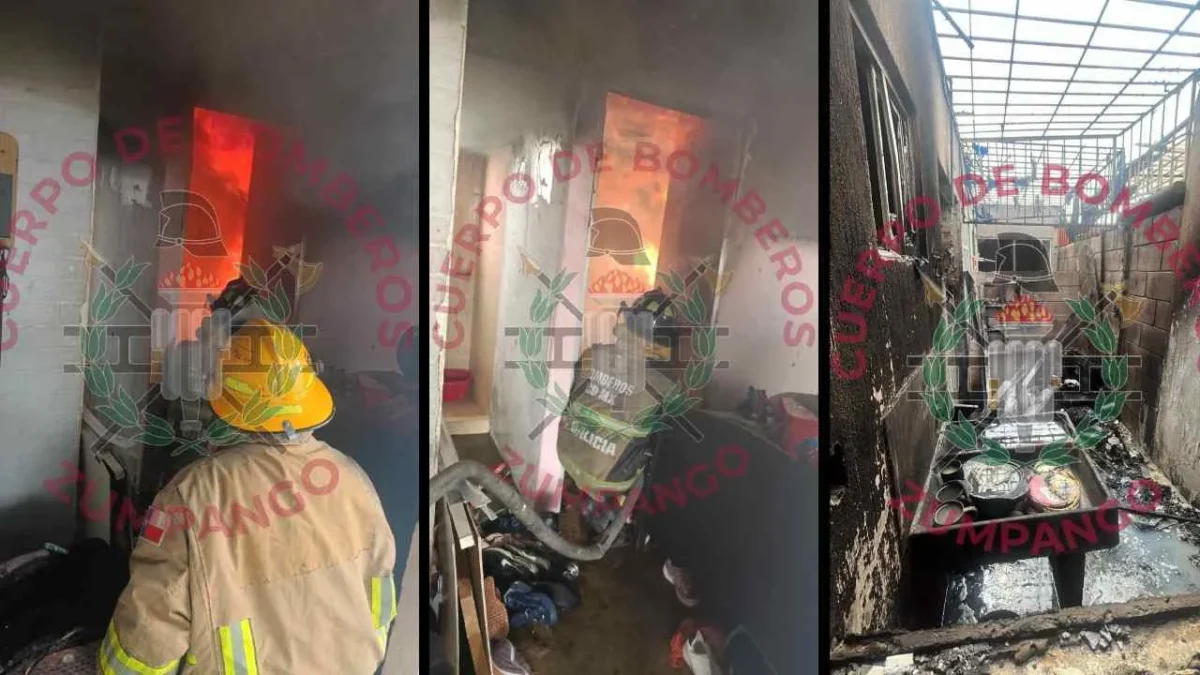 Explotan tanques de gas en vivienda de Zumpango, se reportan al menos tres lesionados.