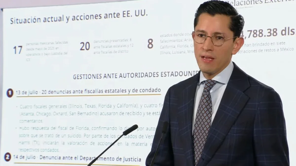La SRE informó avances en las denuncias por la muerte de 17 mexicanos en centros de detención y operativos de ICE en EU.