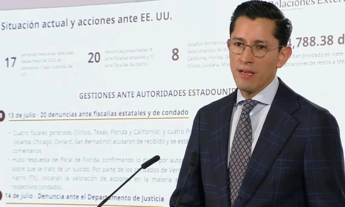 La SRE informó avances en las denuncias por la muerte de 17 mexicanos en centros de detención y operativos de ICE en EU.