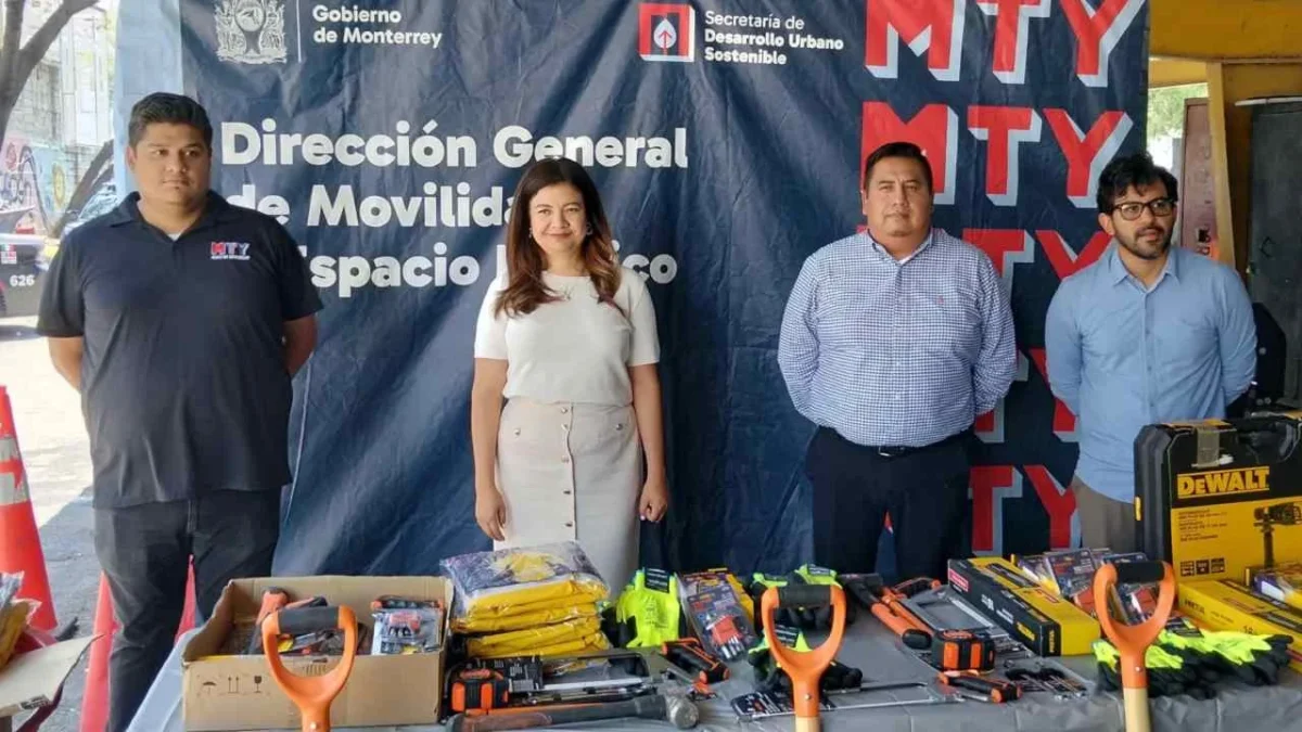 El Gobierno de Monterrey renueva equipamiento al personal operativo de Seguridad Vial.