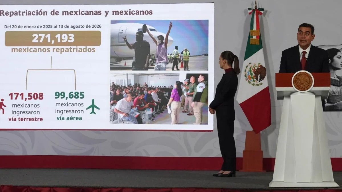 Más de 271 mil connacionales han sido repatriados de Estados Unidos a México en lo que va del año, informó Sergio Salomón Céspedes, director general del INM.