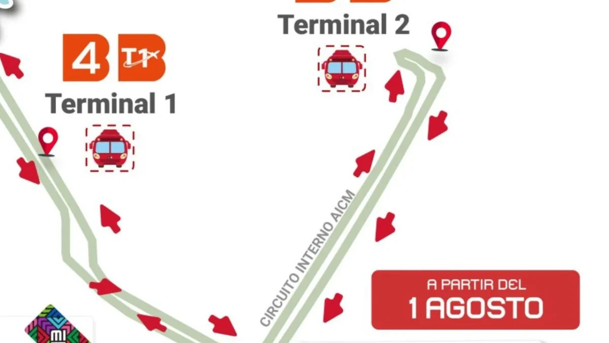 Desde este sábado, Metrobús ofrece traslado entre las dos terminales del AICM