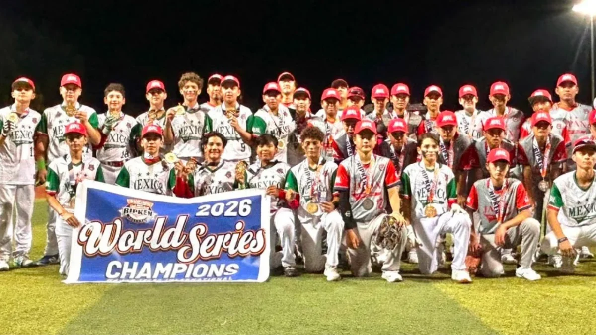 La Selección Mexicana Sub-12 se consagró como campeona de la Serie Mundial de béisbol infantil Cal Ripken 2026 en Missouri.