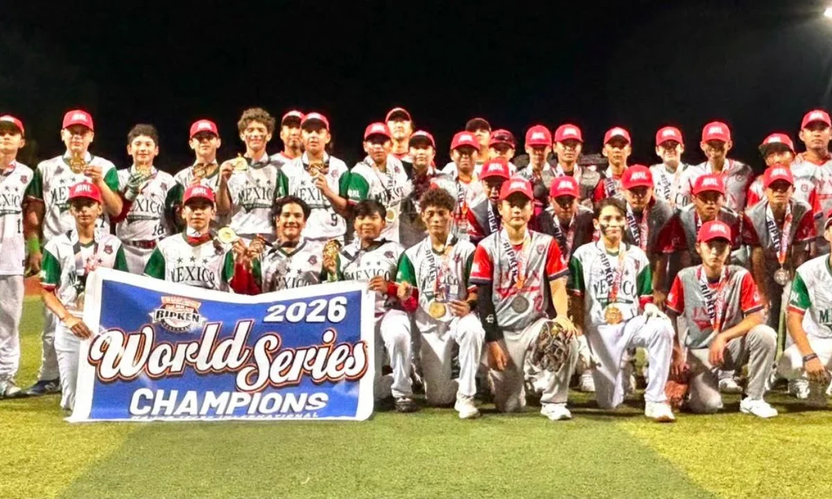 La Selección Mexicana Sub-12 se consagró como campeona de la Serie Mundial de béisbol infantil Cal Ripken 2026 en Missouri.