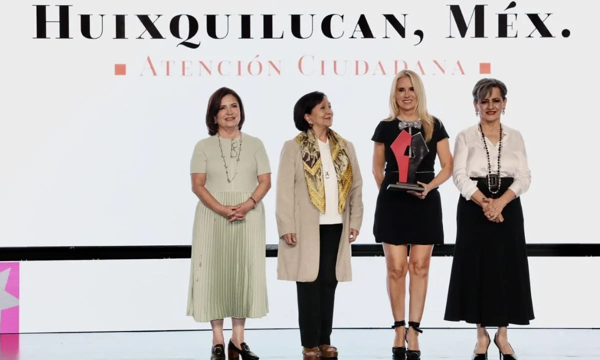 La presidenta municipal, Romina Contreras, obtuvo el Premio a las Mejores Prácticas de Gobiernos Locales 2026.
