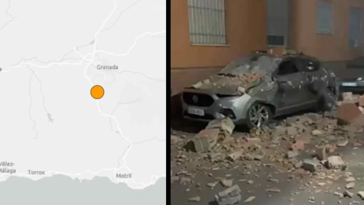 Se registra sismo de magnitud 5.2 en España, se reportan algunos daños por el movimiento telúrico.