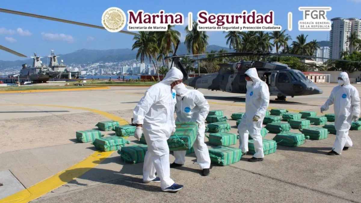 Además del aseguramiento de cocaína en costas de Guerrero por la SEMAR, el gabinete de seguridad informó de la detención de dos personas. 