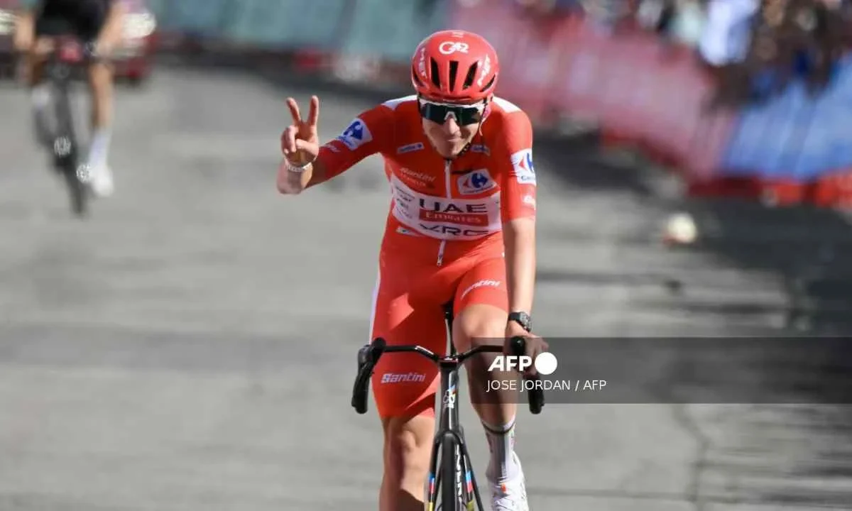 Tadej Pogacar tuvo que abandonar este sábado la Vuelta a España tras sufrir una violenta caída.