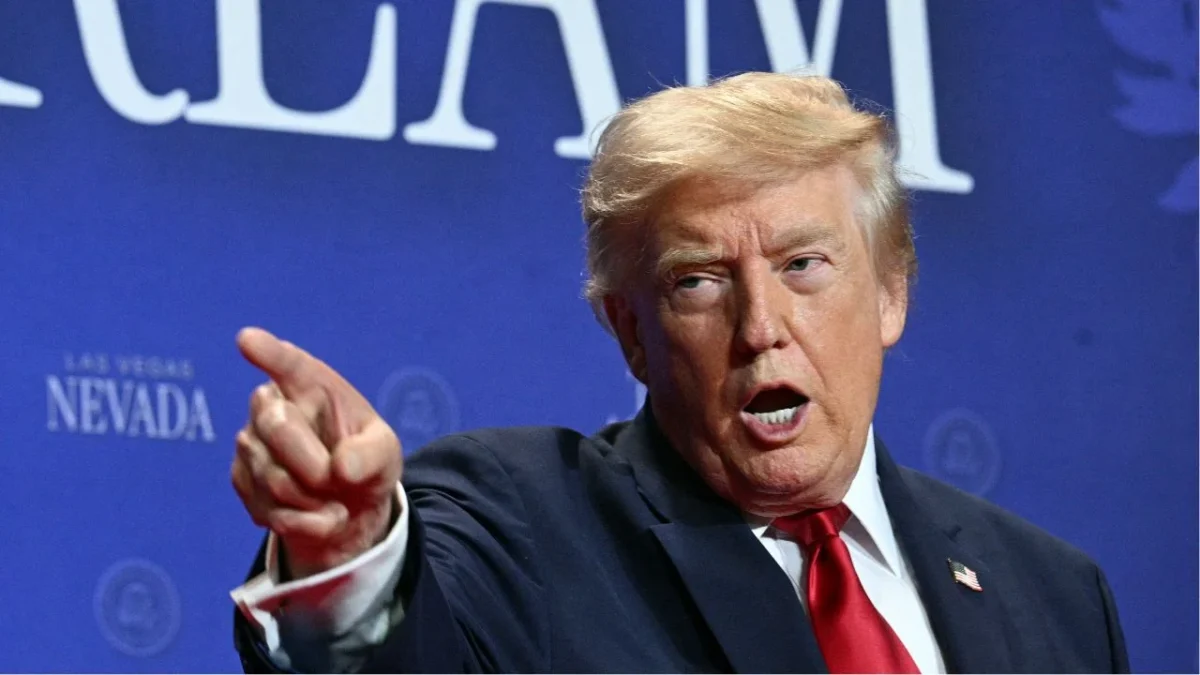El presidente de Estados Unidos, Donald Trump, durante un evento en Las Vegas sobre impuestos a las propinas.