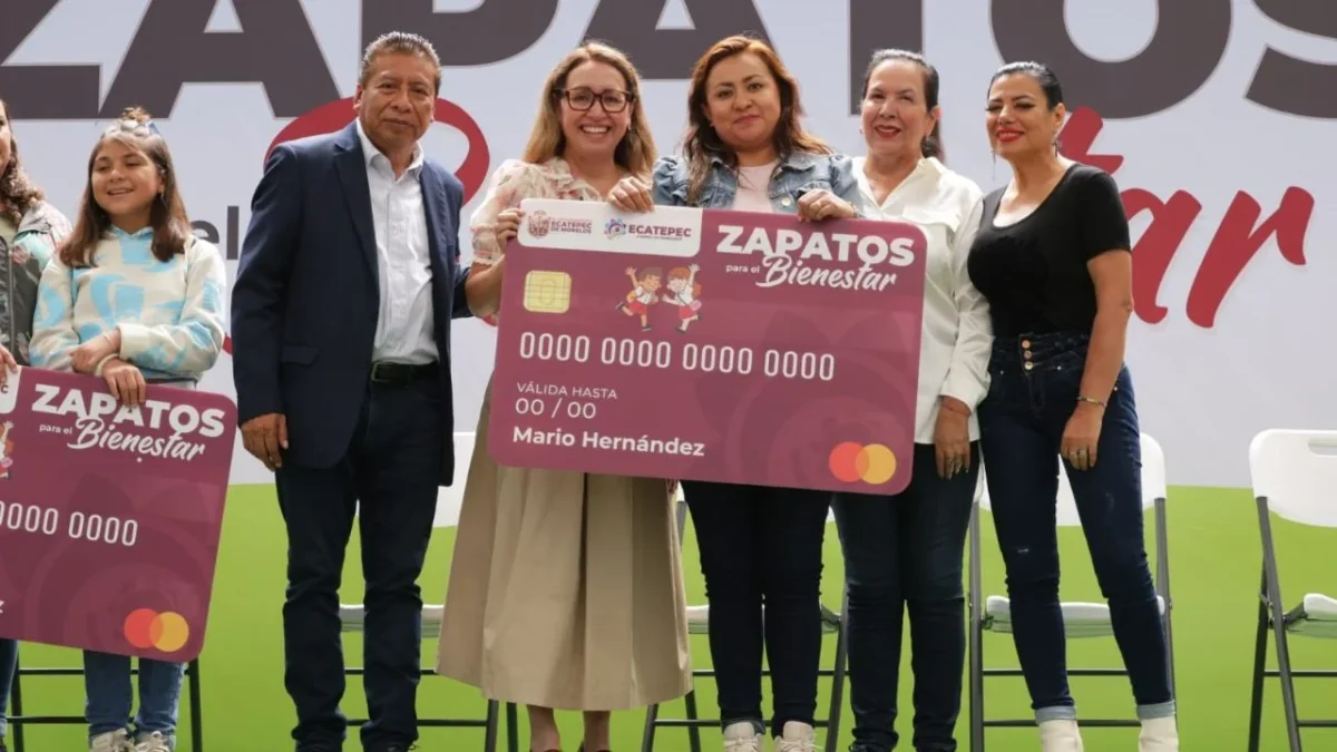 La meta es llegar a 50 mil estudiantes de primarias públicas de Ecatepec con el programa Zapatos para el Bienestar; registro sigue abierto.