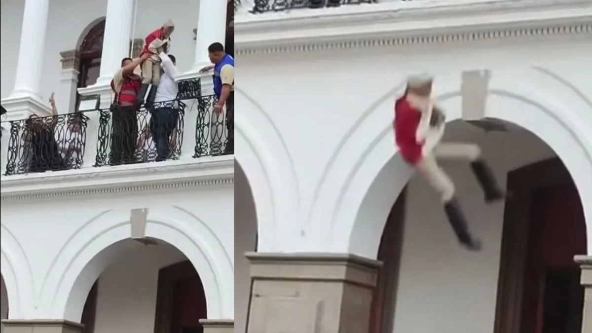 Arrojan a niño del balcón de una escuela para recrear muerte de Juan Escutia