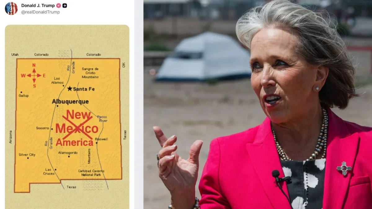 Gobernadora de Nuevo México rechaza el cambio de nombre propuesto por Trump