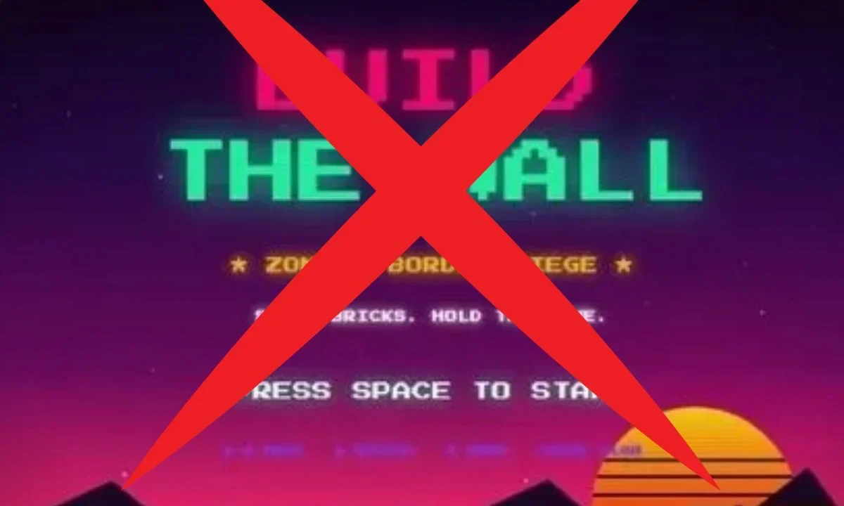 La Casa Blanca retira de su página un juego tipo Tetris llamado 'Construye el muro'