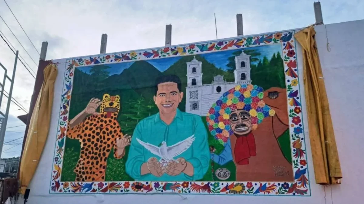 Por elecciones, borran mural de Alejandro Arcos en Chilpancingo