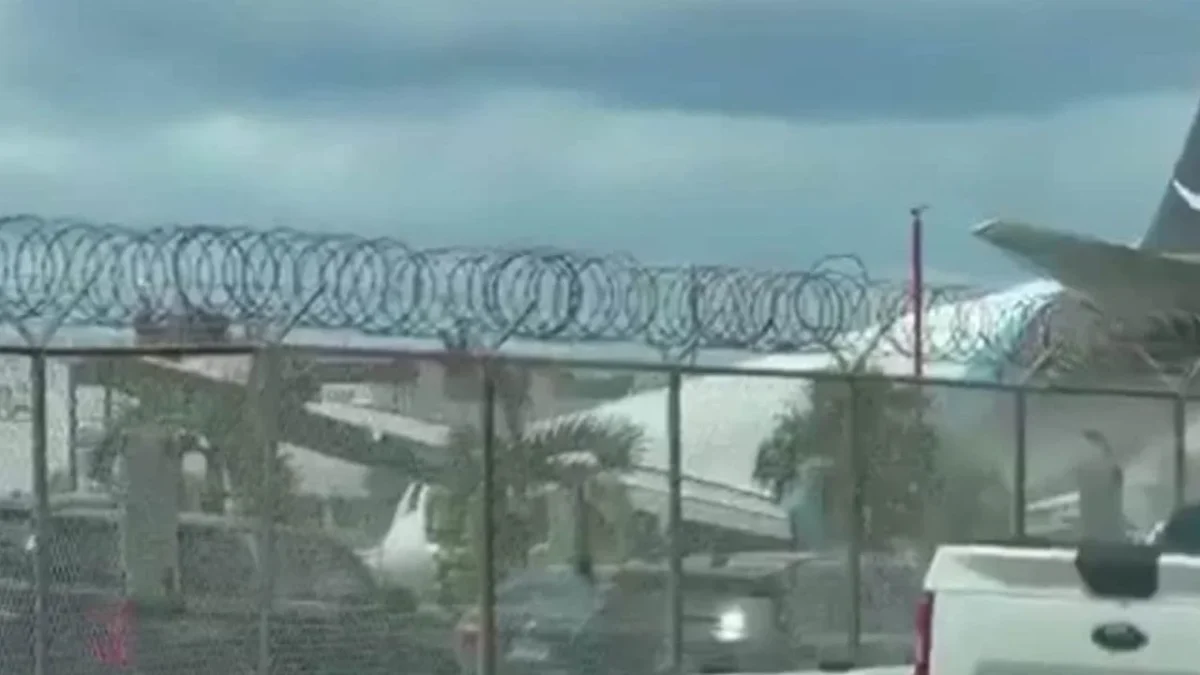 Se incendia avión de carga tras salirse de la pista en Miami