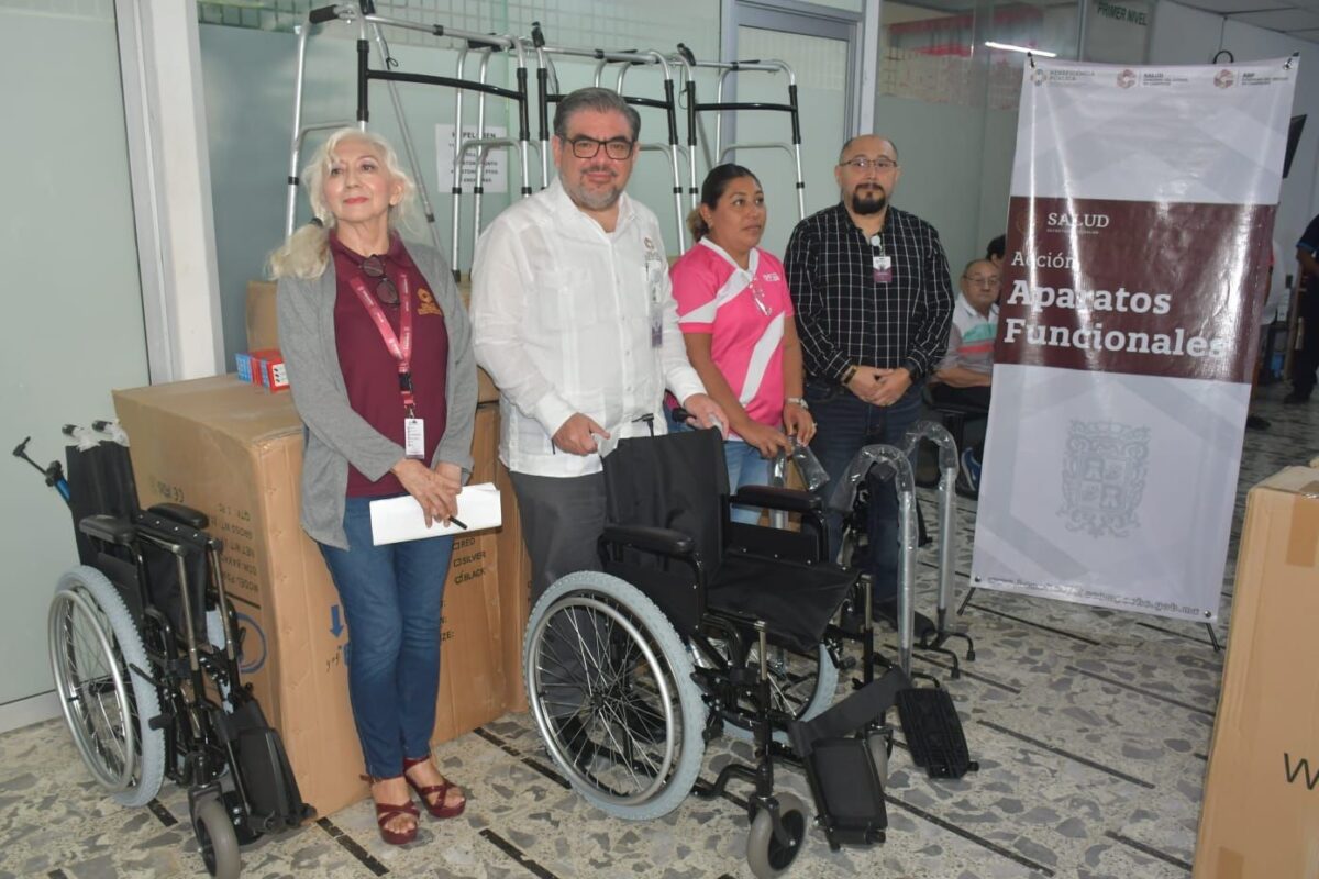 Con 188 equipos de movilidad, realizan segunda jornada de entrega a beneficiarios de varios municipios de Campeche.