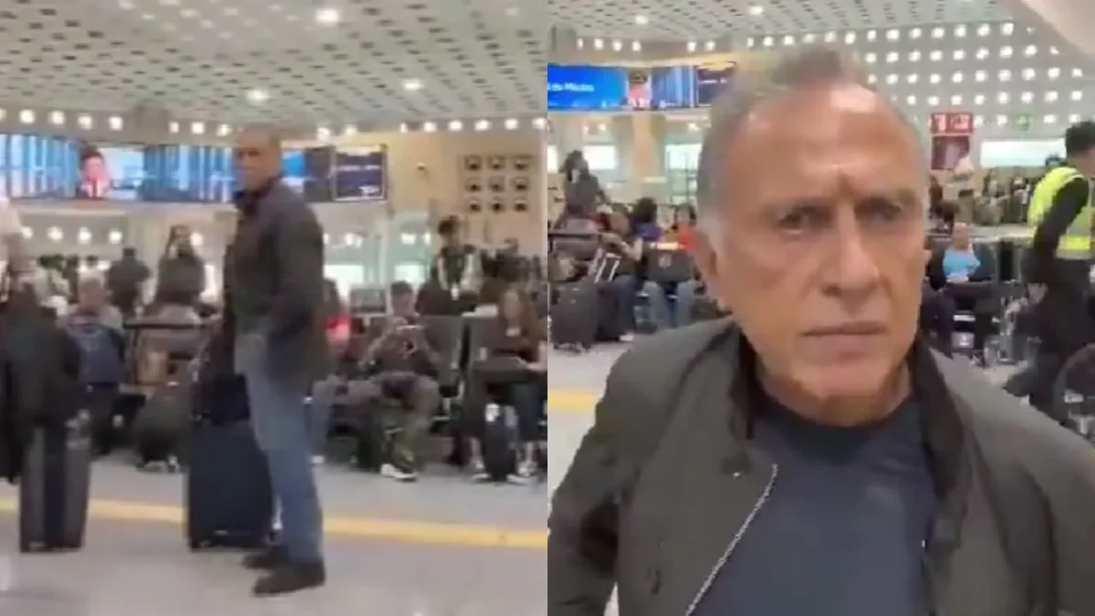 Un ciudadano encaró al senador suplente Miguel Ángel Yunes Linares al interior del AICM, lo llamó ‘traidor’ y ‘sin vergüenza’.