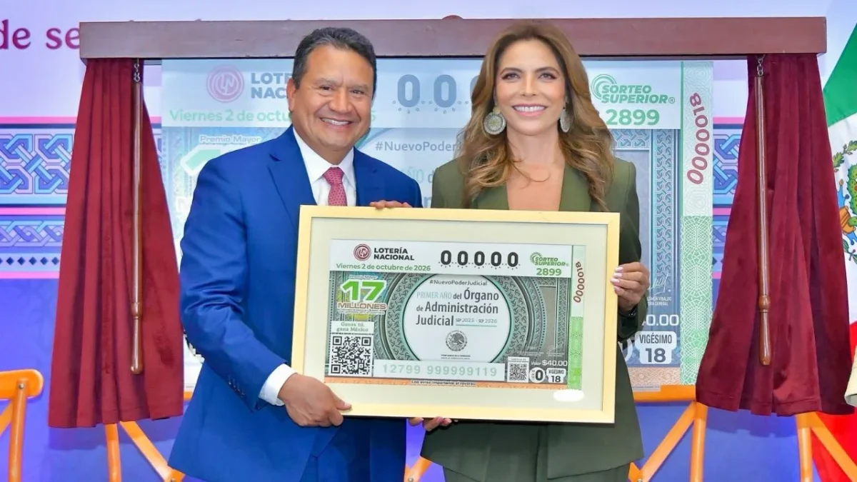 Para conmemorar el primer año del OAJ, la Lotería Nacional develó el billete del Sorteo Superior No. 2899 a celebrarse el 2 de octubre.