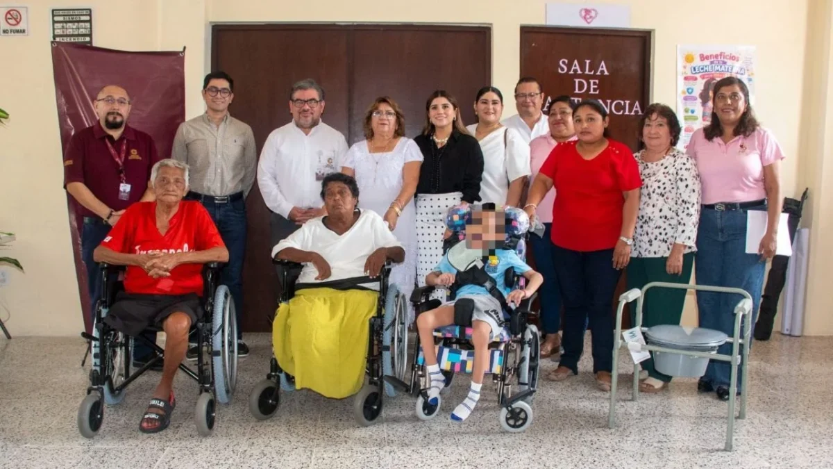 En Seybaplaya, autoridades entregan aparatos funcionales de la ABP y la inauguración de una Sala de Lactancia Materna.
