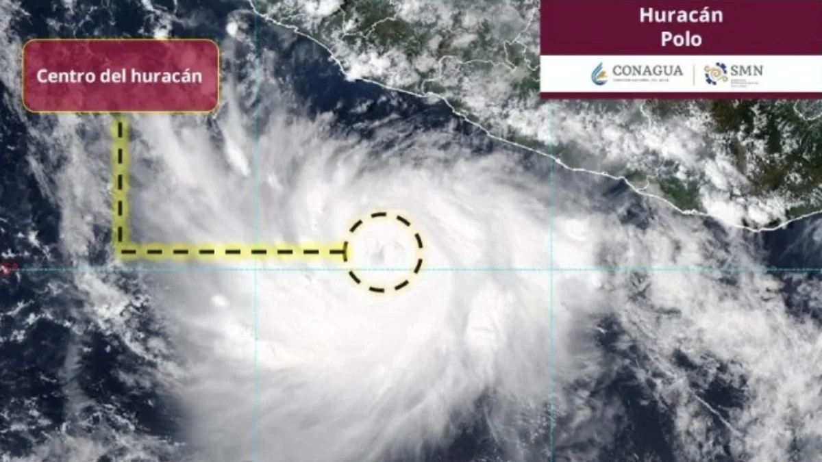 El Huracán Polo se sigue intensificando y las autoridades prevén que pueda alcanzar la categoría 5, en estos estados dejará afectaciones.