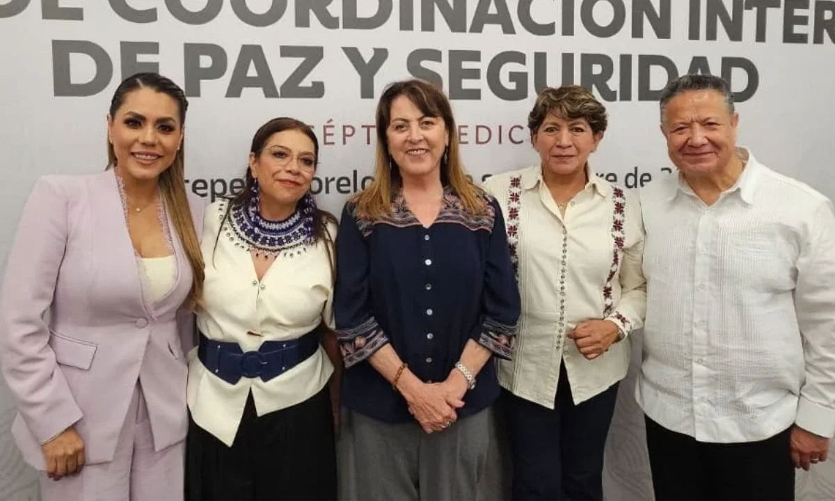 Margarita González, gobernadora de Morelos, encabezó la Séptima Reunión Interestatal de Coordinación en materia de Paz y Seguridad.