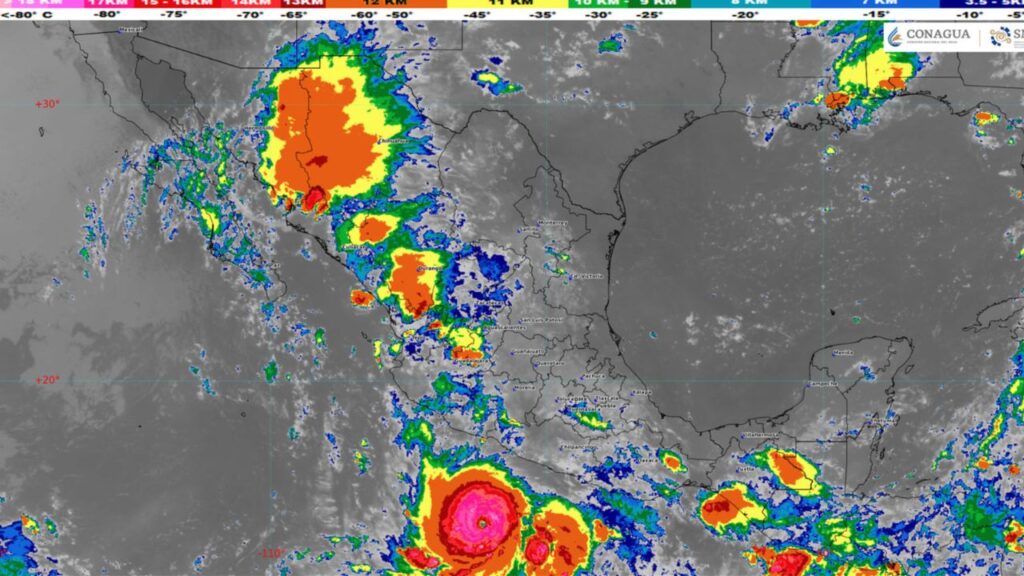 El Huracán Polo se fortaleció a categoría 4 esta noche, lo que provocará lluvias intensas en Guerrero y Oaxaca.