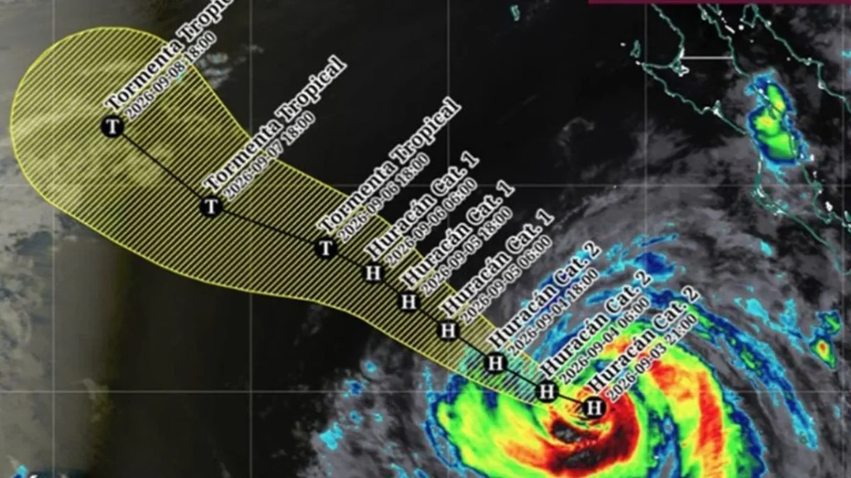 La Conagua informó que el huracán 'Marie' se intensificó a categoría 2, en el Océano Pacífico, se ubica a 755 km de Baja California Sur.