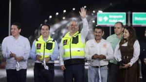 El gobernador Alfredo Ramírez Bedolla inauguró el primer tramo del segundo anillo periférico de Morelia, Michoacán.