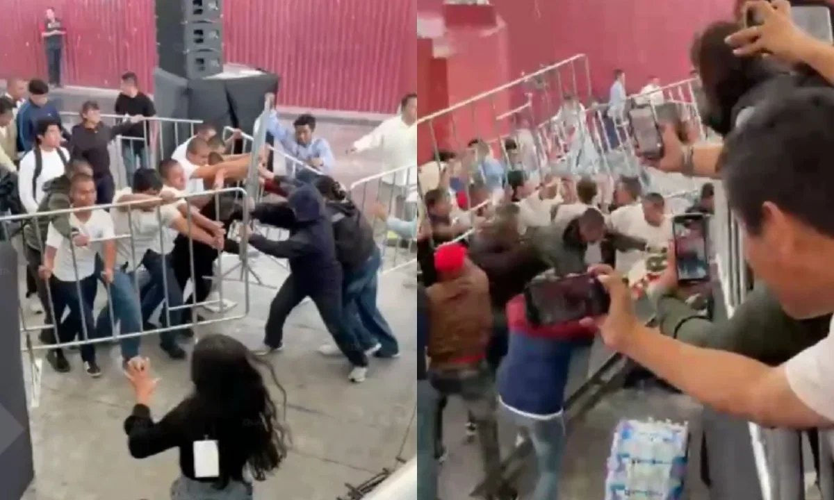 En el evento de la presidenta Claudia Sheinbaum para rendir su segundo informe en Hidalgo, se registraron protestas.