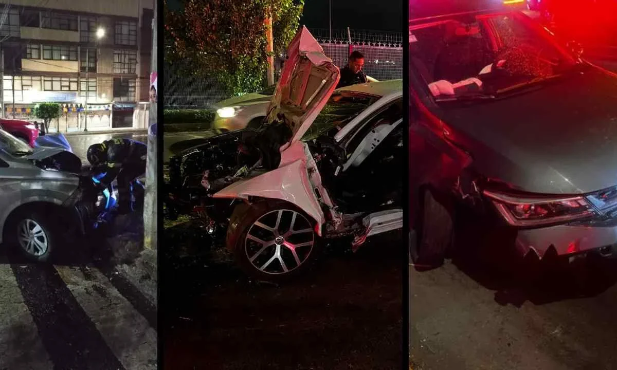 Durante la madrugada de este sábado se registraron múltiples choques en la CDMX.