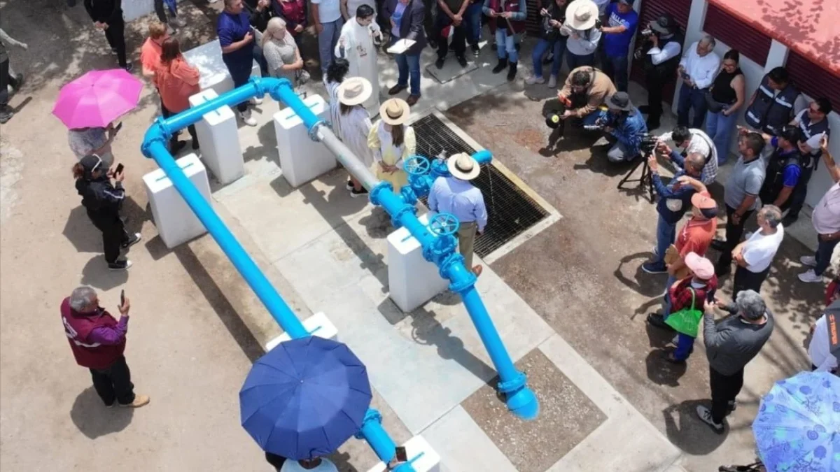 Sheinbaum informó sobre avances en materia de infraestructura hidráulica que se realiza con Ecatepec y reconoció el trabajo hecho con la alcaldesa.