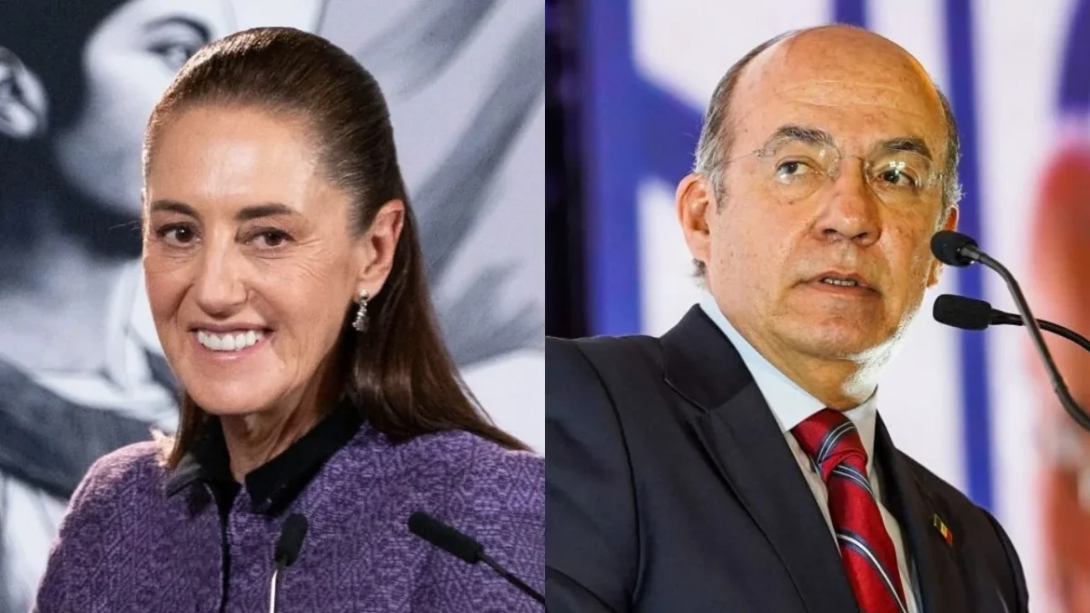 La presidenta Sheinbaum destacó el tema de García Luna, mientras que el expresidente Calderón llamó al trabajo territorial contra Morena.