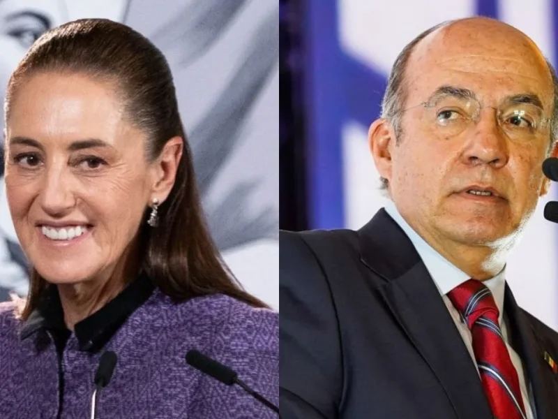 Sheinbaum ironiza sobre Calderón, él convoca a opositores
