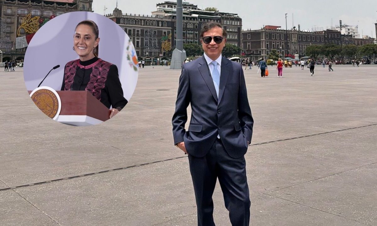 La presidenta Claudia Sheinbaum sostuvo esta tarde una reunión con el expresidente de Colombia, Gustavo Petro.