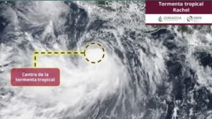 El SMN alertó sobre el surgimiento de la tormenta tropical Rachel y prevé una trayectoria similar a la del huracán Polo.