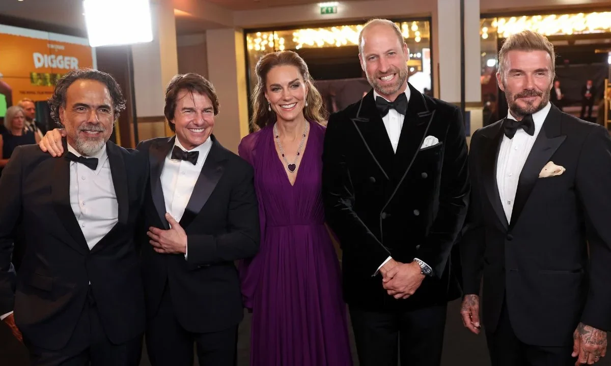 Los príncipes de Gales asistieron al estreno mundial de 'Digger', la nueva cinta de Alejandro González Iñárritu y Tom Cruise.