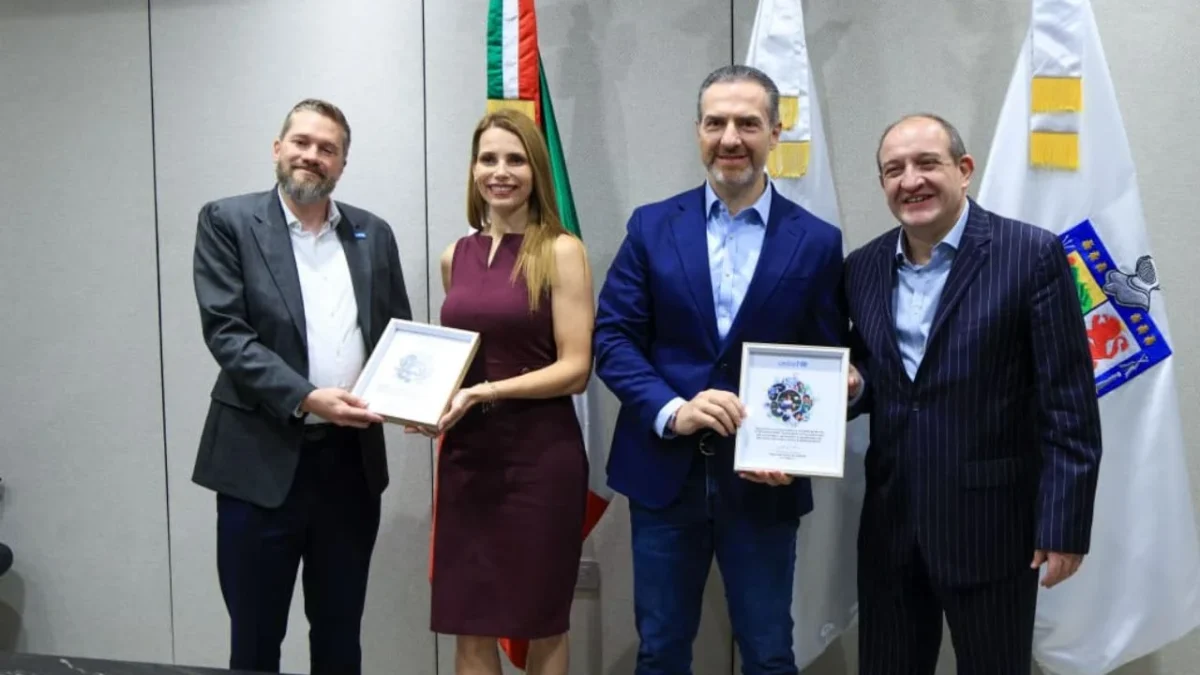 El alcalde Adrián de la Garza destacó que los objetivos de UNICEF coinciden con la agenda del Gobierno de Monterrey a favor de la niñez.