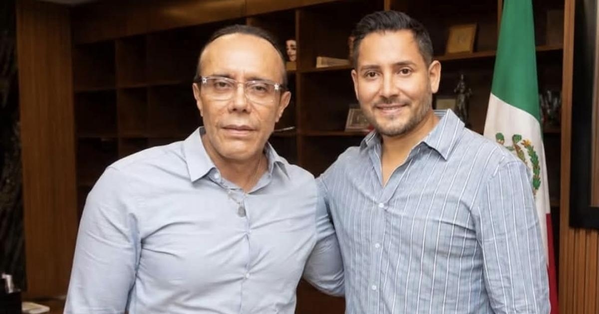 Alcalde Jorge Lorenzo Lara Cordero y del exedil Alexis Nucamendi Gómez | Foto: Redes Sociales