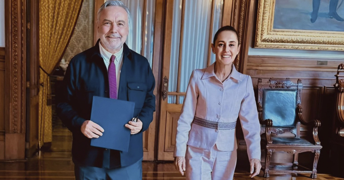 Sheinbaum recibió a Ramírez Cuéllar en Palacio Nacional