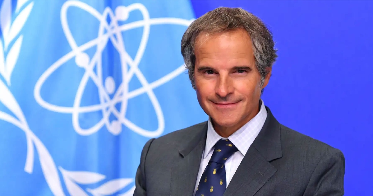 Retrato oficial de Rafael Mariano Grossi, director general del Organismo Internacional de Energía Atómica (OIEA).