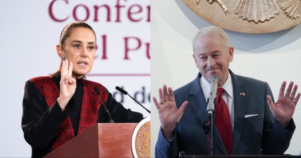 Sheinbaum destaca “buena conversación” con embajador de EU tras reunión en Palacio Nacional