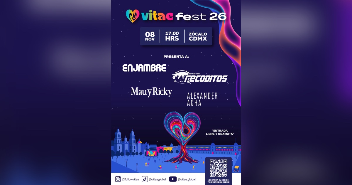 Enjambre compartió el flyer del evento en sus redes sociales
