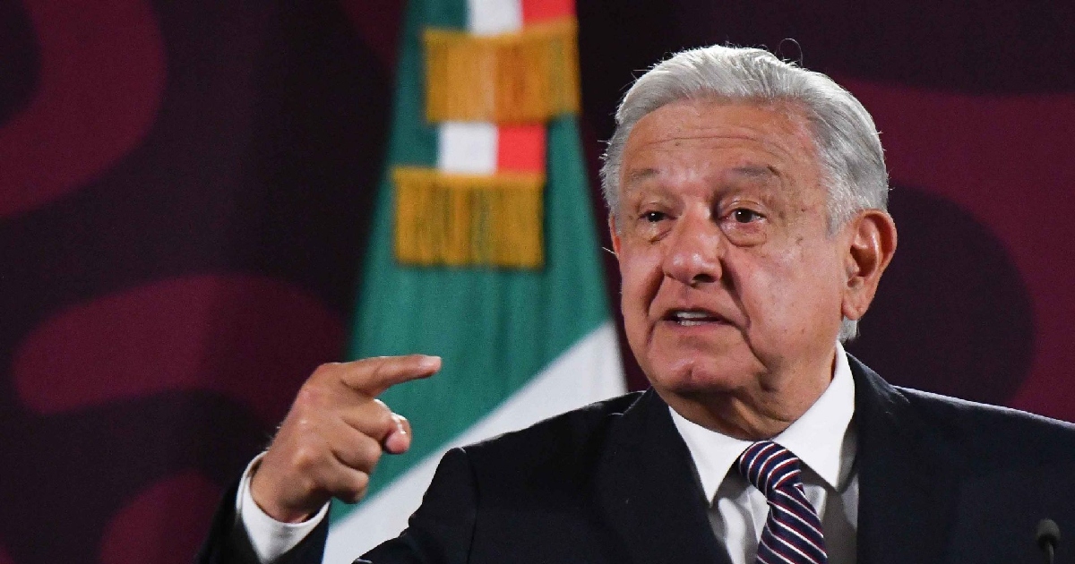 Andrés Manuel López obrador en una mañanera 